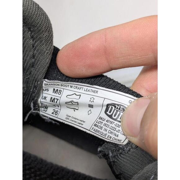 Hey Dude Men's Gray Branson M Craft Leather Pull On Chelsea Boots Size 8 - Picture 7 of 7